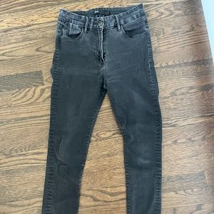 3x1 Charcoal Gray Skinny Jeans Size 26